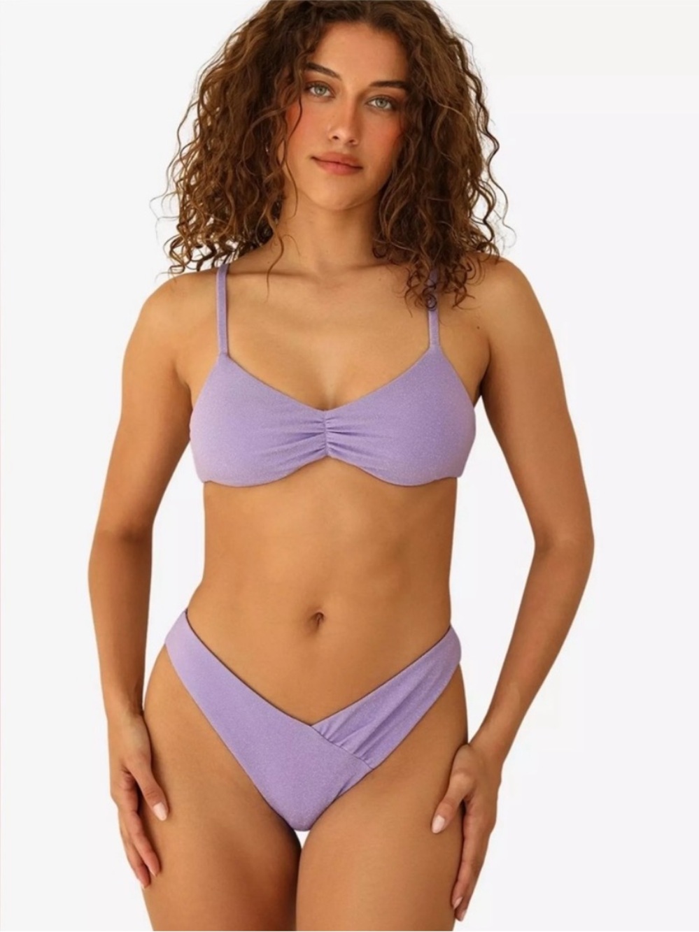 💜 Dippin Daisys Britney Bikini Top & Angel Bikini Bottom in Bedazzled Lilac 💜